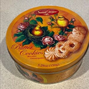 Orange Butter Cookies Tin